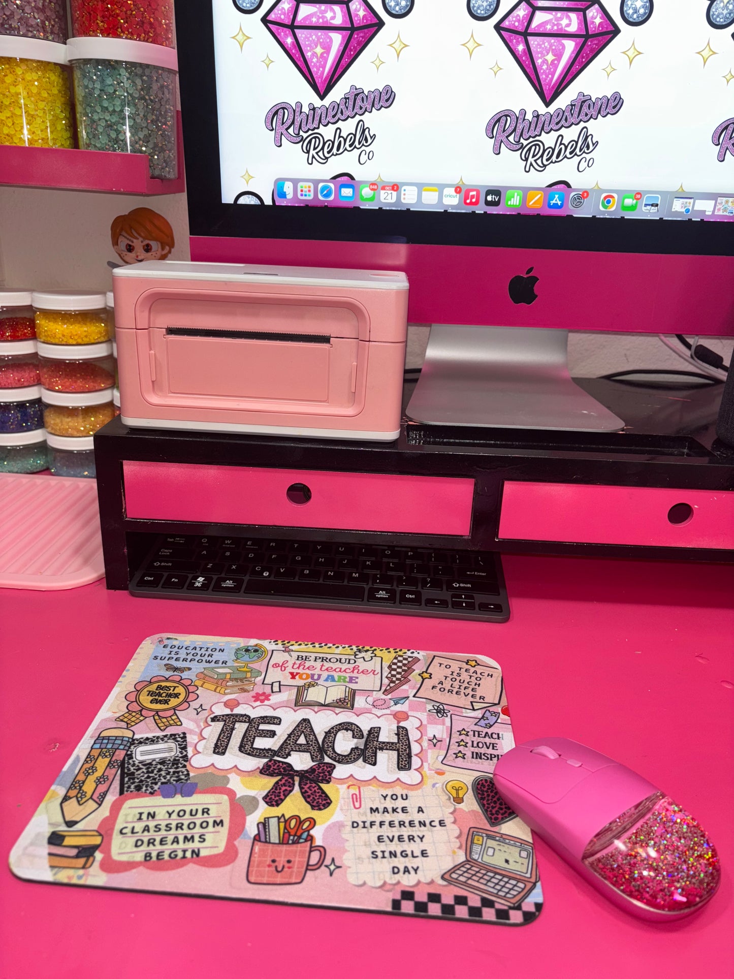 You Make a Difference Every Single Day Teacher Mouse Pad (READY TO SHIP)