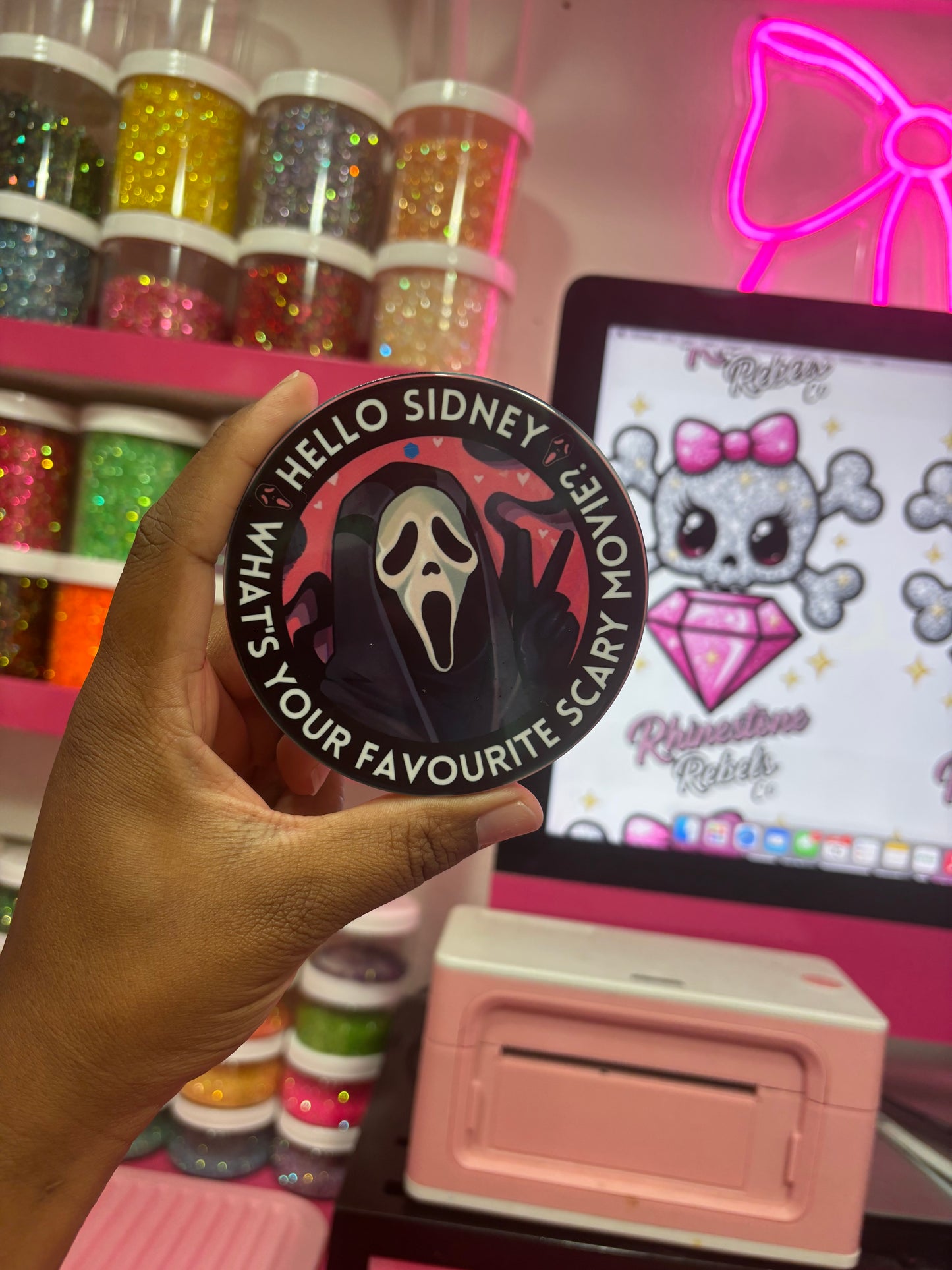 Set of 4 Hello Sidney Ceramic Cup Coaster ( READY TO SHIP )