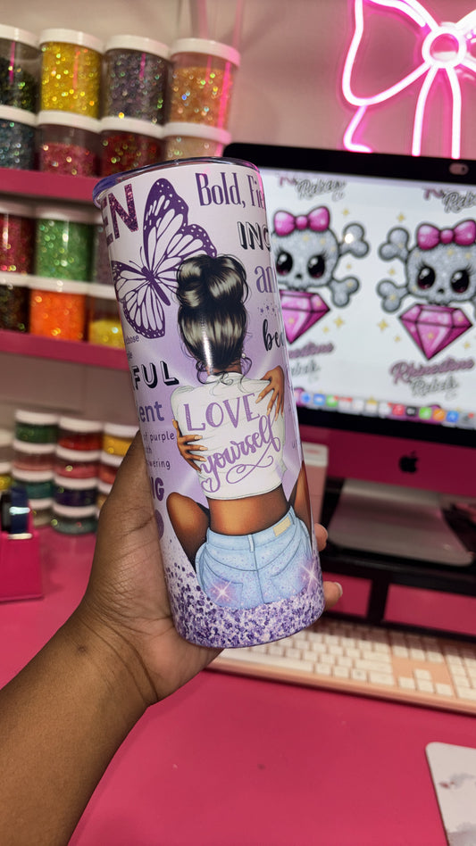 Love yourself 20oz stainless steel Tumbler (PREORDER)