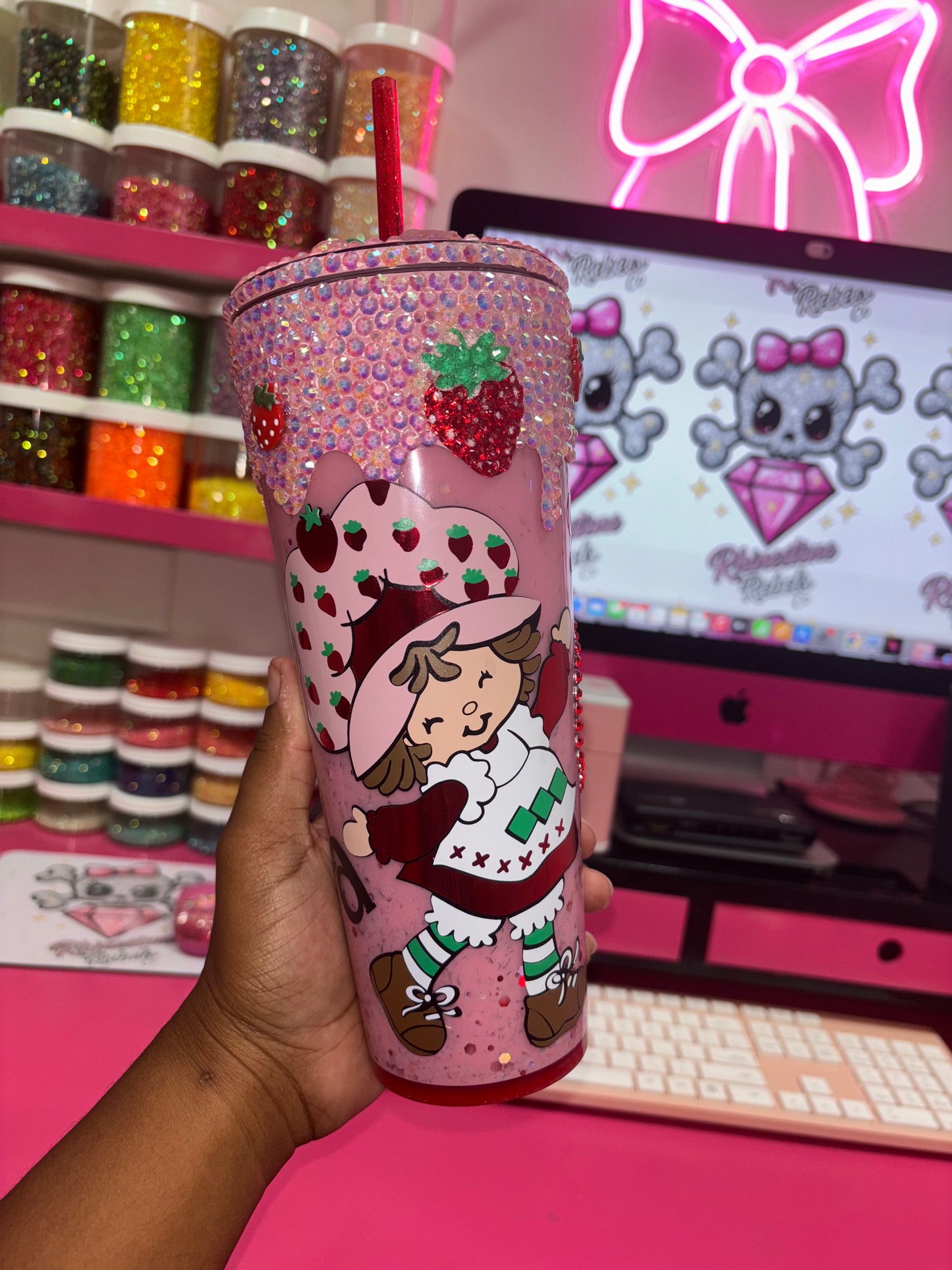 80’s Shortcake Snowglobe 24oz TUMBLER (PREORDER)