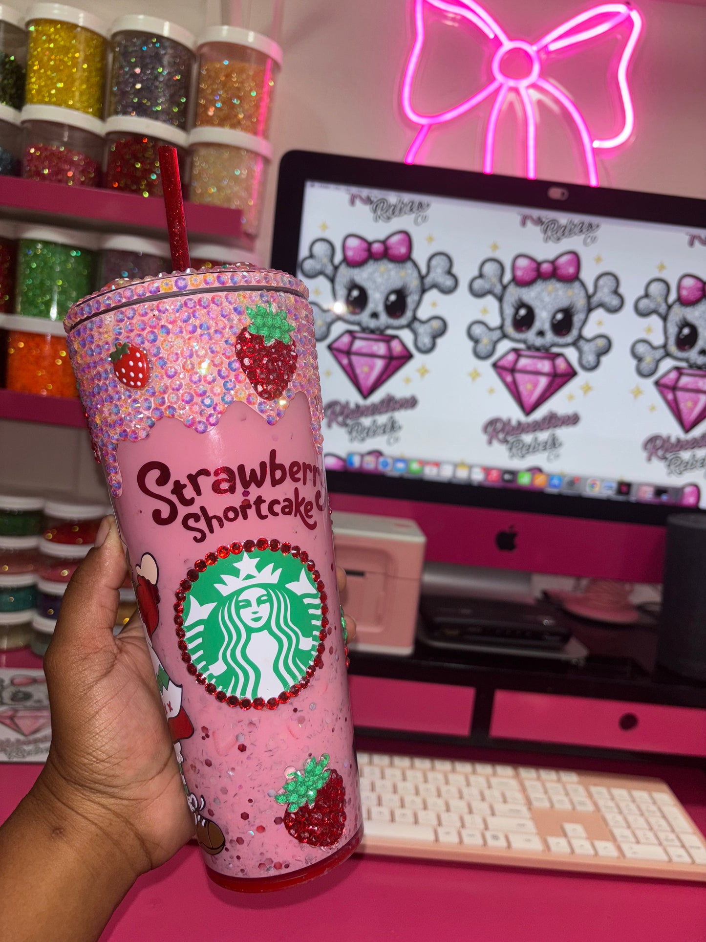 80’s Shortcake Snowglobe 24oz TUMBLER (PREORDER)